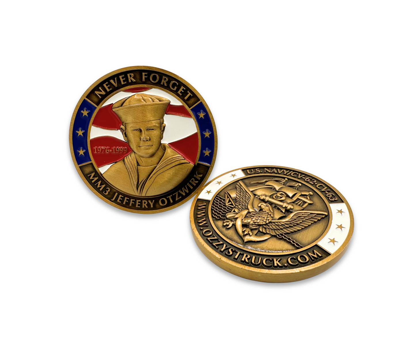 Never Forget Color Challenge Coin