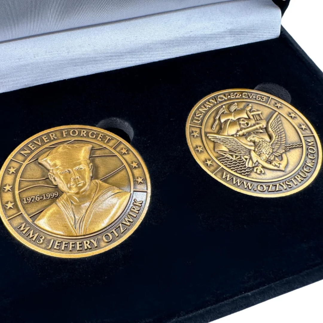 Never Forget Challenge Coins